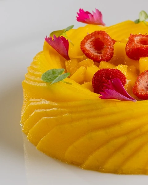 Sobremesa italiana panna cotta no Itaim